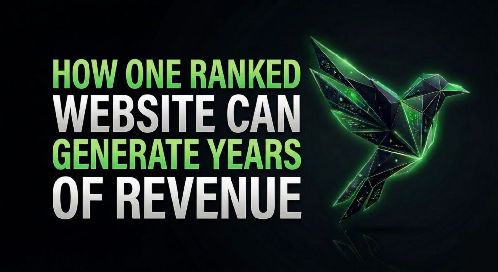 website that generates revenue for years